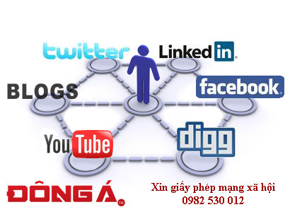 Xin giấy phép mạng xã hội trực tuyến